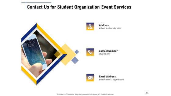 Student Club Event Planning Ppt PowerPoint Presentation Complete Deck With Slides Slide26