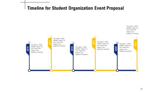 Student Club Event Planning Ppt PowerPoint Presentation Complete Deck With Slides Slide31