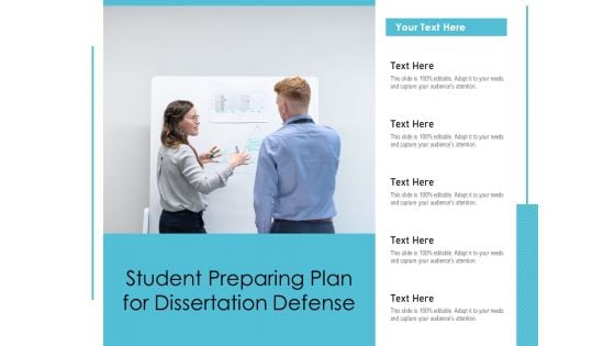 Student Preparing Plan For Dissertation Defense Ppt PowerPoint Presentation Summary Clipart PDF