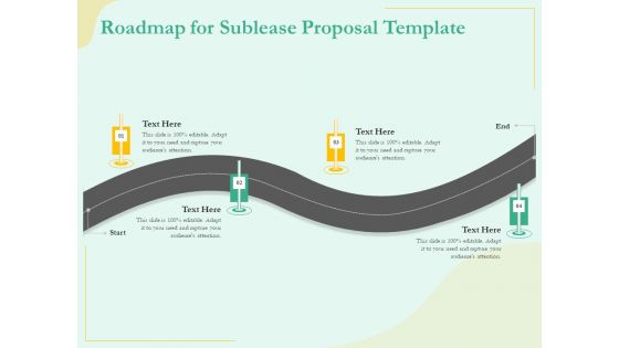 Sublease Agreement Roadmap For Sublease Proposal Template Ppt Show Good PDF