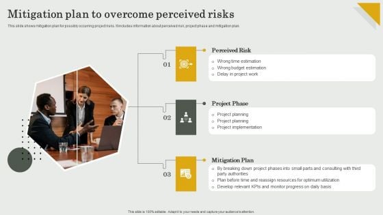 Submission Of Project Viability Report For Bank Loan Mitigation Plan To Overcome Perceived Risks Mockup PDF