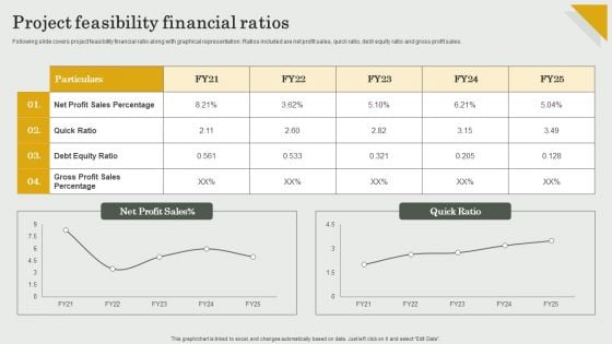 Submission Of Project Viability Report For Bank Loan Project Feasibility Financial Ratios Brochure PDF