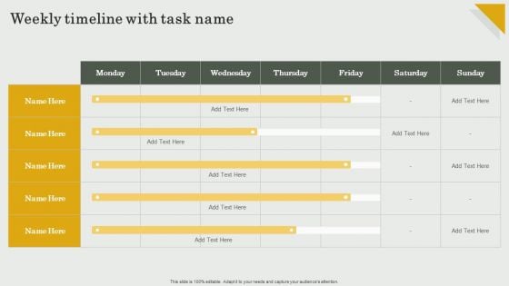 Submission Of Project Viability Report For Bank Loan Weekly Timeline With Task Name Microsoft PDF