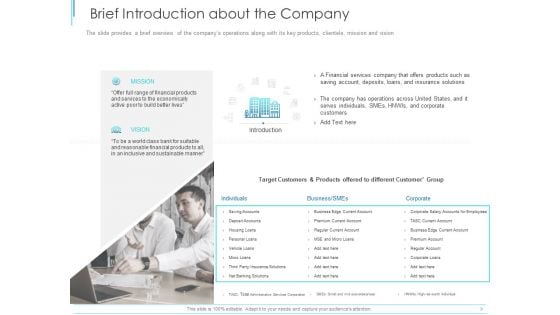 Subordinate Debt Pitch Deck For Fund Raising Brief Introduction About The Company Pictures PDF Subordinate Debt Pitch Deck For Fund Raising Brief Introduction About The Company Pictures PDF