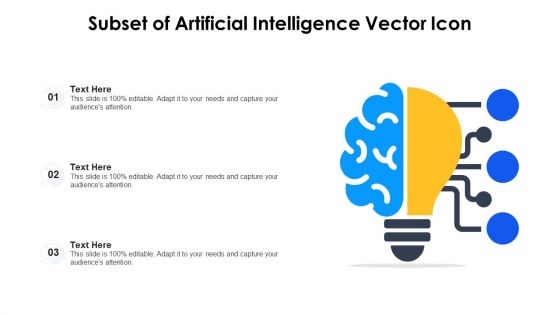 Subset Of Artificial Intelligence Vector Icon Ppt Gallery Slideshow PDF