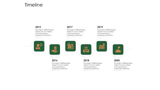 Substitute Financing Pitch Deck Timeline Icons PDF