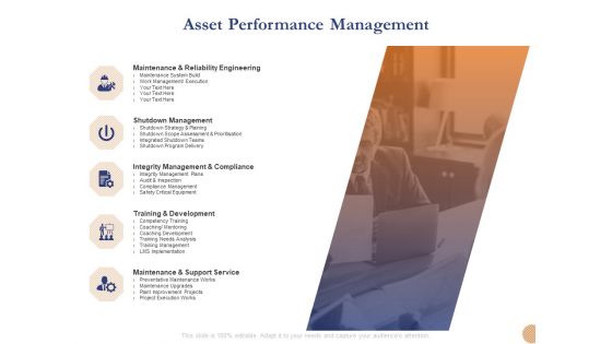 Substructure Segment Analysis Asset Performance Management Ppt Model Graphics Design PDF