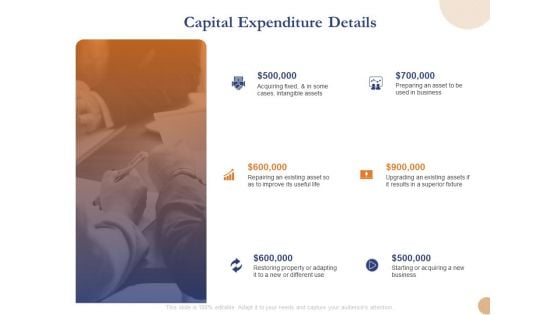 Substructure Segment Analysis Capital Expenditure Details Ppt Professional Summary PDF