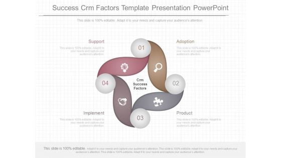 Success Crm Factors Template Presentation Powerpoint