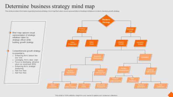 Success Strategy Development Playbook Determine Business Strategy Mind Map Introduction PDF