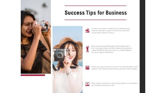 Success Tips For Business Planning Ppt PowerPoint Presentation Pictures Slide Download