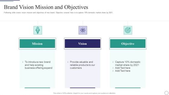 Successful Brand Development Plan Brand Vision Mission And Objectives Topics PDF