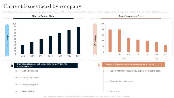 Successful Branding Technique For Electronic Commerce Corporation Current Issues Faced By Company Demonstration PDF