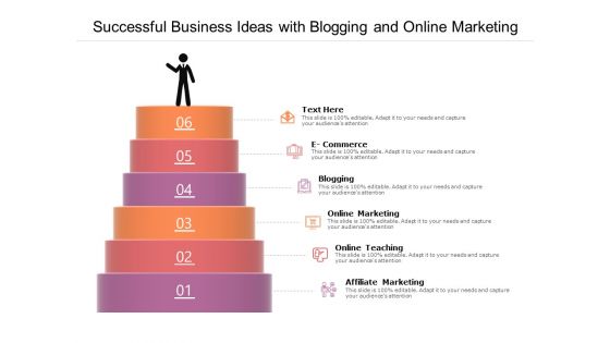 Successful Business Ideas With Blogging And Online Marketing Ppt PowerPoint Presentation Infographics Show PDF