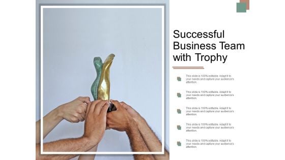 Successful Business Team With Trophy Ppt PowerPoint Presentation Layouts Layout