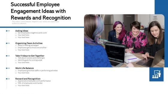 Successful Employee Engagement Ideas With Rewards And Recognition Ppt PowerPoint Presentation File Master Slide PDF