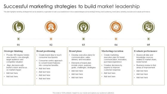 Successful Marketing Strategies To Build Market Leadership Download PDF Successful Marketing Strategies To Build Market Leadership Download PDF