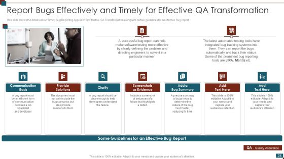 Successful Quality Assurance Transition Techniques To Enhance Product Quality Ppt PowerPoint Presentation Complete Deck With Slides Slide24