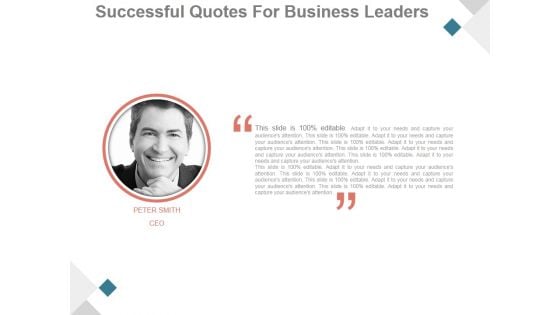 Successful Quotes For Business Leaders Ppt PowerPoint Presentation Inspiration