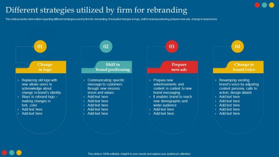 Successful Rebranding Guide Different Strategies Utilized By Firm For Rebranding Slides PDF Successful Rebranding Guide Different Strategies Utilized By Firm For Rebranding Slides PDF