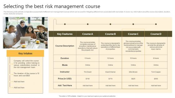 Successful Risk Administration Selecting The Best Risk Management Course Introduction PDF Successful Risk Administration Selecting The Best Risk Management Course Introduction PDF