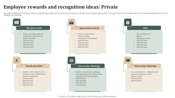 Successful Staff Retention Techniques Employee Rewards And Recognition Ideas Private Portrait PDF