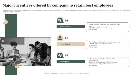 Successful Staff Retention Techniques Major Incentives Offered By Company To Retain Best Employees Guidelines PDF