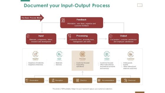 Successful Strategy Implementation Organization Document Your Input Output Process Elements PDF