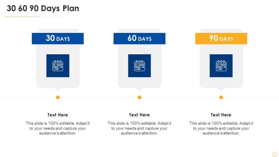 Successful Vendor Management Approaches To Boost Procurement Efficiency 30 60 90 Days Plan Template PDF