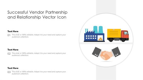 Successful Vendor Partnership And Relationship Vector Icon Ppt Show Rules PDF