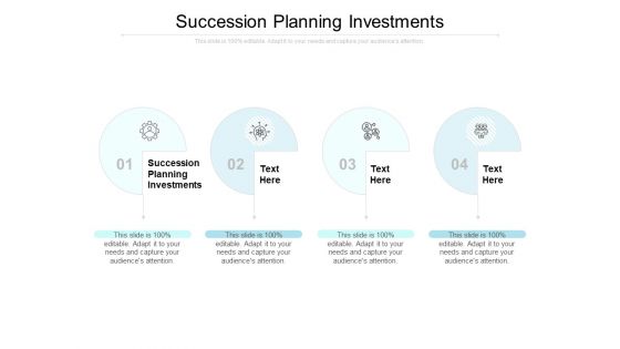 Succession Planning Investments Ppt PowerPoint Presentation Summary Good Cpb