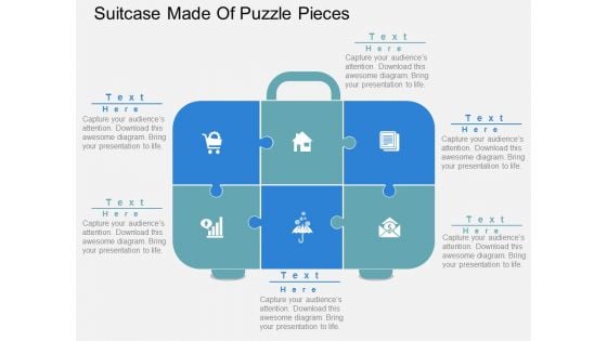 Suitcase Made Of Puzzle Pieces Powerpoint Templates Suitcase Made Of Puzzle Pieces Powerpoint Templates