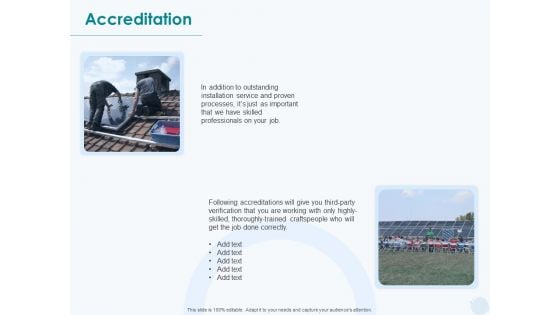 Sun Energy Dealing Accreditation Ppt Ideas Example PDF