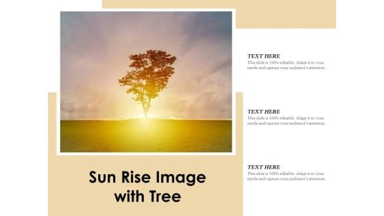 Sun Rise Image With Tree Ppt PowerPoint Presentation Infographic Template Vector PDF