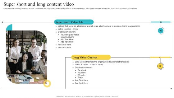 Super Short And Long Content Video Playbook For Social Media Platform Video Marketing Template PDF