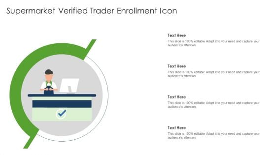 Supermarket Verified Trader Enrollment Icon Brochure PDF