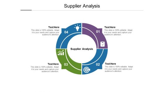 Supplier Analysis Ppt PowerPoint Presentation Infographics Grid Cpb