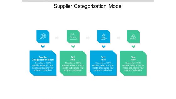 Supplier Categorization Model Ppt PowerPoint Presentation Show Clipart Cpb Pdf