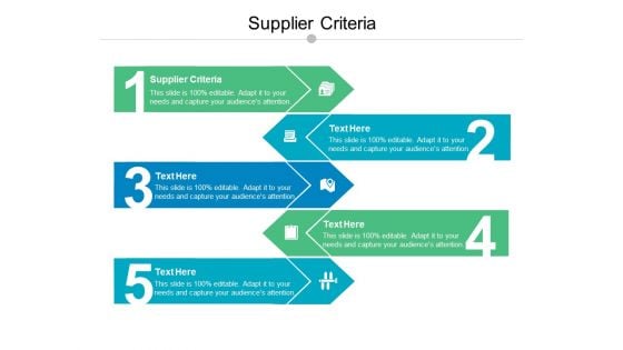 Supplier Criteria Ppt PowerPoint Presentation Layouts Show Cpb