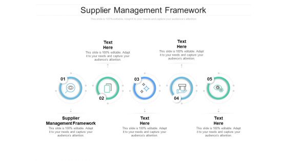 Supplier Management Framework Ppt PowerPoint Presentation Show Layout Ideas Cpb