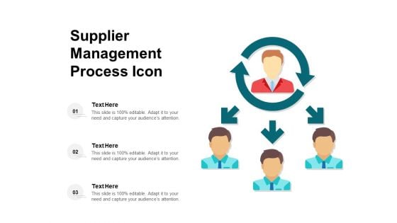 Supplier Management Process Icon Ppt PowerPoint Presentation Icon Inspiration PDF