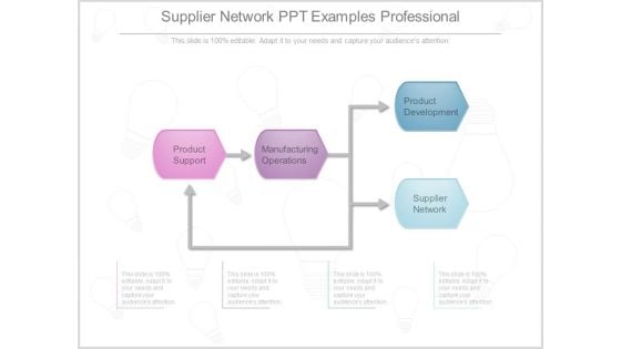 Supplier Network Ppt Examples Professional