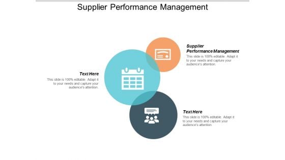 Supplier Performance Management Ppt PowerPoint Presentation File Themes Cpb