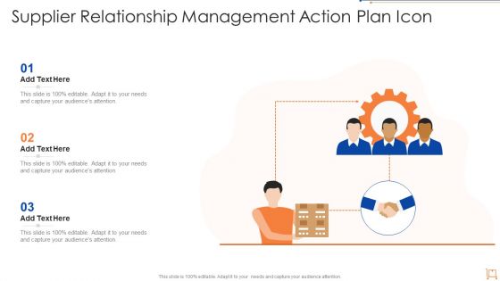 Supplier Relationship Management Action Plan Icon Brochure PDF Supplier Relationship Management Action Plan Icon Brochure PDF