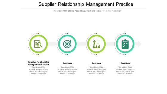 Supplier Relationship Management Practice Ppt PowerPoint Presentation Gallery Layouts Cpb Pdf