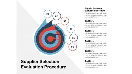 Supplier Selection Evaluation Procedure Ppt PowerPoint Presentation Outline Ideas Cpb