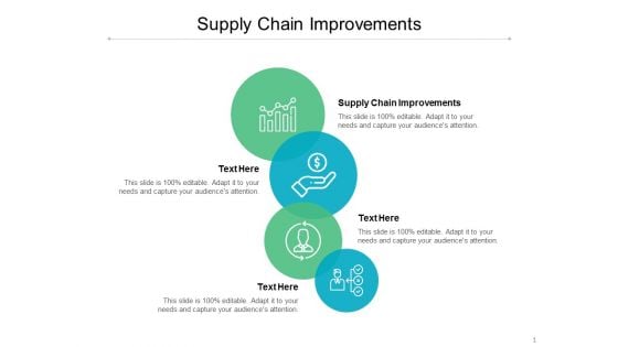 Supply Chain Improvements Ppt PowerPoint Presentation Icon Brochure Cpb