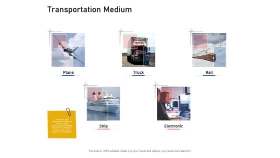 Supply Chain Logistics Transportation Medium Ppt Show Introduction PDF