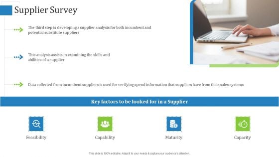 Supply Chain Management Operational Metrics Supplier Survey Graphics PDF