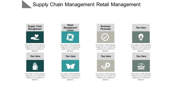 Supply Chain Management Retail Management Career Business Forecasts Ppt PowerPoint Presentation Outline Demonstration
